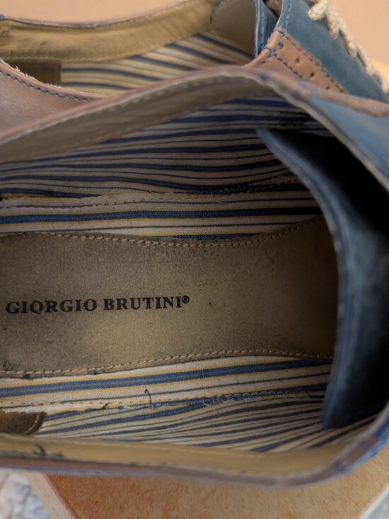 Gergio Brutini Men\'s Two Tone Shoes Size 11